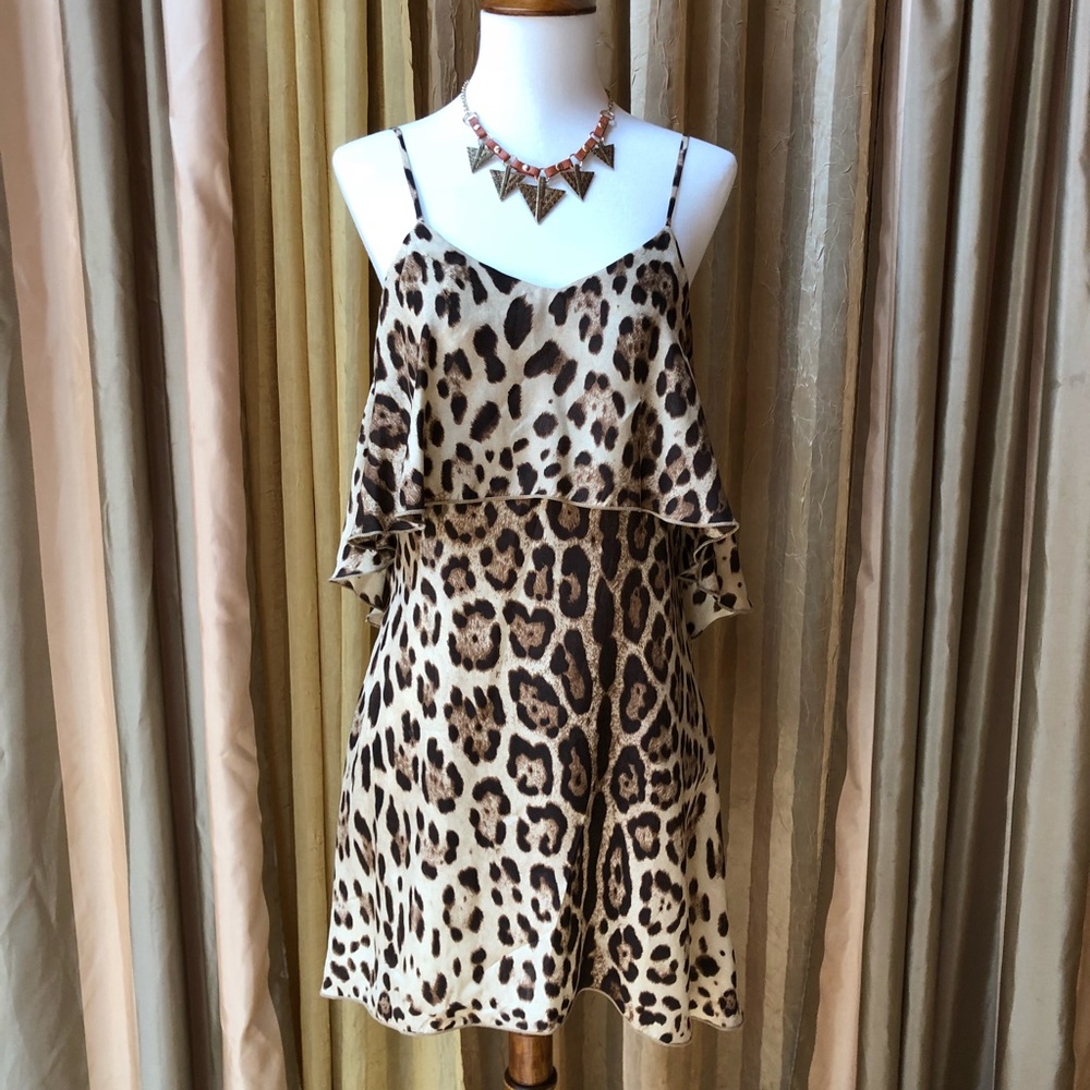 Blu Life Silk Leopard Dress